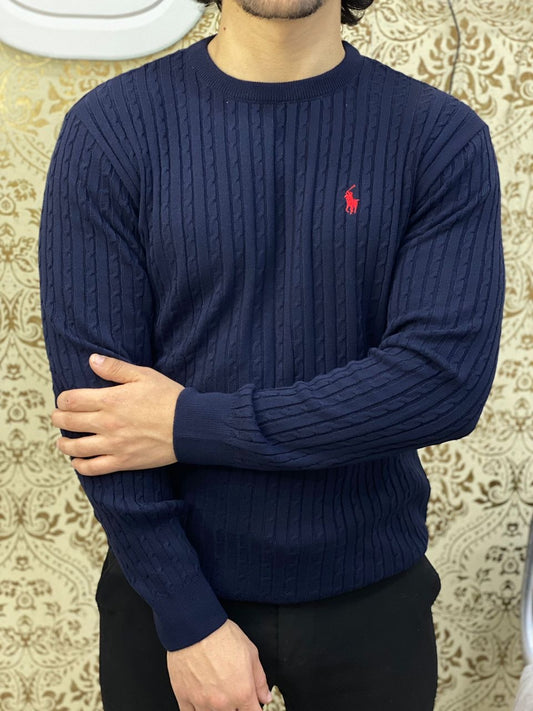 Ralph Lauren Colle Ronde(Bleu )