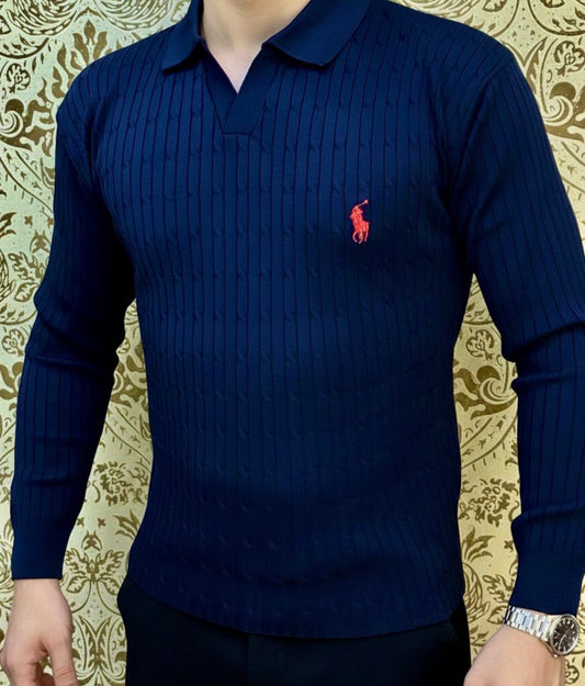 Ralph Lauren Colle V (Bleu)