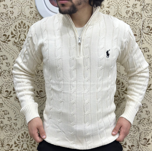 Pull Zipper (Beige)
